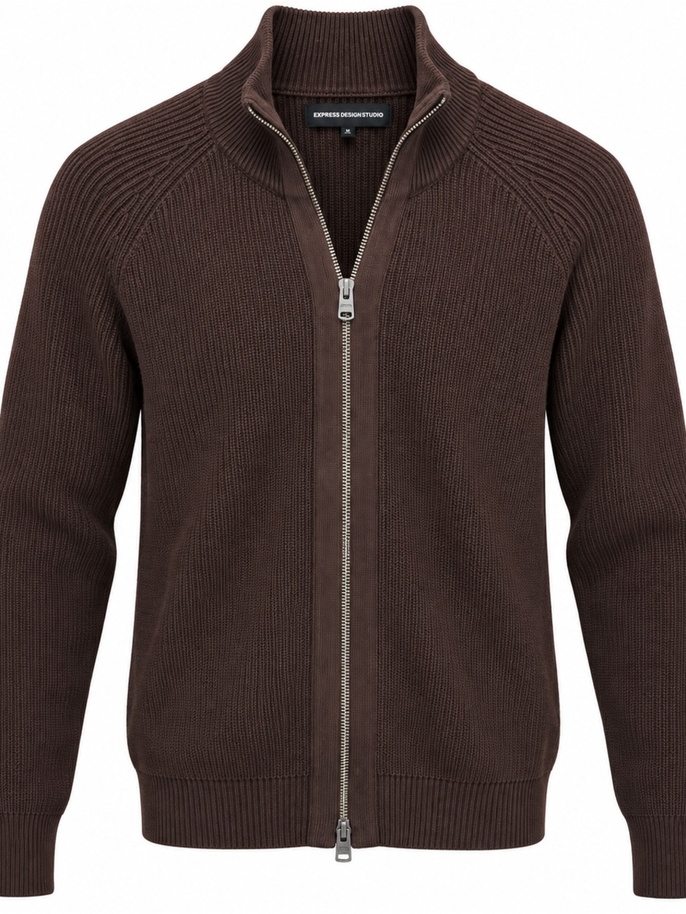 Express Design Studio Men’s Full-zip Sweater